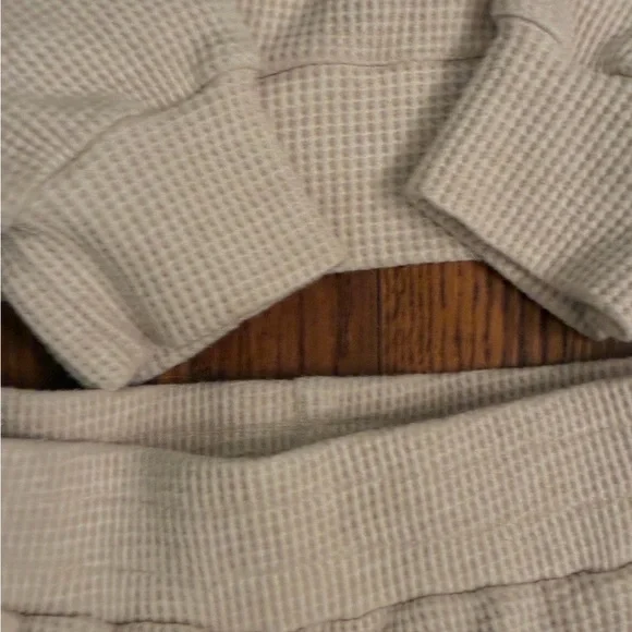 Kimberly Lounge Set Women’s Small XS Beige Waffle Knit Matching Set Cozy Two Pie - Picture 6 of 7